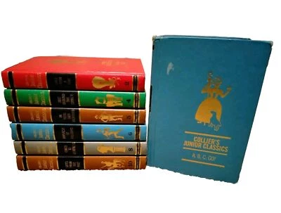 8x Vintage "Collier's Junior Classics" 1962  SeriesHardcover Books FREE POSTAGE  - image 1 of 4