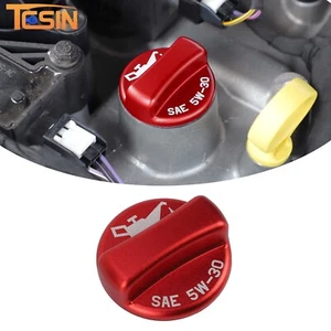 Cubierta de tapa de aceite de motor roja de aleación de aluminio para Ford Bronco/Bronco Sport 21+ Mustang - Imagen 1 de 13