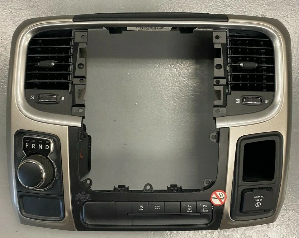 ✅ 2013-2020 RAM 1500 2500 3500 Mopar panel de instrumentos radio bisel 1VY951X9AG Foto 1 de 4