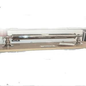 KOHLER 11872-S TRADITIONAL 18" GRAB BAR POLISHED STAINLESS NEW IN BOX - Picture 1 of 3