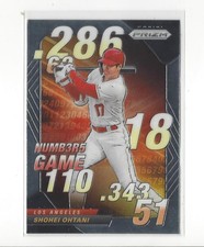 2020 Panini Prizm Numbers Game #8 Shohei Ohtani Angels