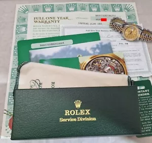 Rolex Oyster Perpetual Datejust 18k/SS Ladies 69173 Watch Original Papers 1987 - Picture 1 of 13