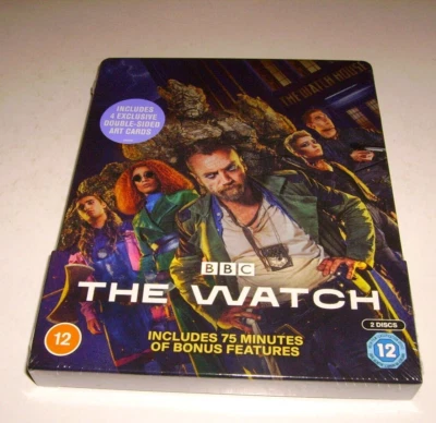 The Watch (includes 4 exclusive double-sided art cards) Steelbook] [Blu-ray] NEW - Image 1 of 4