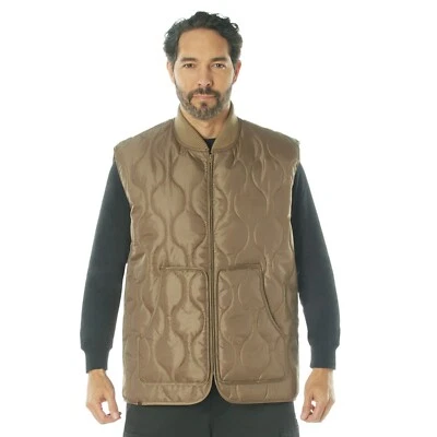 Rothco Quilted Woobie Vest - Coyote Brown - Image 1 of 4