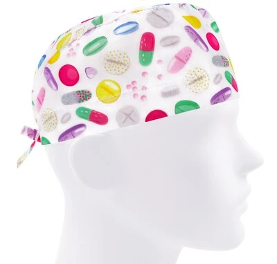Scrub cap men, surgical hat, nurse caps pharmacy, pills , scrub hats tablets - Image 1 of 3