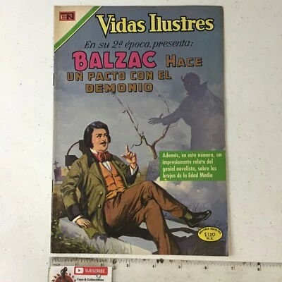 1969 CÓMICS ESPAÑOLES MEXICANOS VIDAS ILUSTRES #223 BALZAC Y EL PACTO NOVARO MÉXICO Foto 1 de 4
