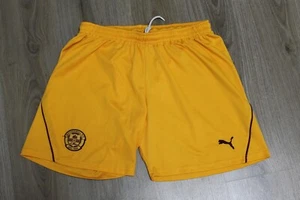 FC Motherwell Scotland Football Shorts Soccer Yellow Size XL Puma Adult Mens - Picture 1 of 12