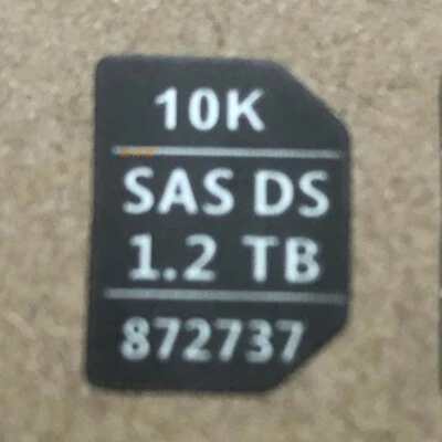 10PCS  872737-001 Fit HP 1.2TB 12G SAS 10K 2.5 disk shelf head label - Image 1 of 3