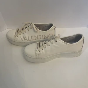 VALENTINO BY MARIO VALENTINO DALIA PLATFORM SNEAKER CREAM 10M - Picture 1 of 16