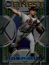 1995 Finest Atlanta Braves Baseball Card #49 Greg McMichael