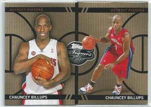 2008-09 Topps Co-Signers Changing Faces Gold Card #CF3 Chauncey Billups /199