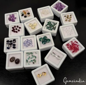 Lote mixto de piedras preciosas naturales facetadas sueltas de 78,10 quilates listas para poner 246 piezas - Imagen 1 de 6
