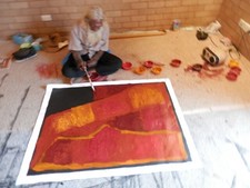 Super RARE Kudditji painting - angled design - see details