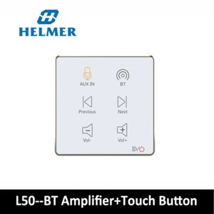 HELMER Integrated In Wall Stereo Audio Amplifier,Wall Mount Audio Receiver L50WT - Picture 1 of 8