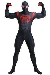 NEU Miles Morales Spider-Man Kostüm Cosplay Spiderman Zentai Anzüge Erwachsene & Kinder - Bild 1 von 11