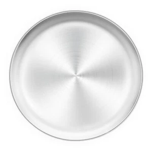 12 inch Pizza Pan Stainless Steel Pizza Pan Tray Round Pizza Oven Baking Pan - Picture 1 of 7