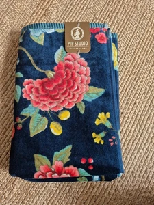 NEU Pip Studio Good Evening Darl Blue Blau Duschtuch Handtuch 70x140 Cm  - Bild 1 von 3