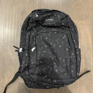 Dakine Campus L 33L Backpack Black White Dash Print School Travel Laptop Bag - Picture 1 of 12