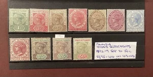 Straits Settlements 1892 SG95-104 Set to 50c +SG103c Mint as per Photo - Picture 1 of 1
