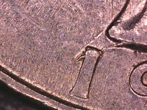 1996 P Quarter with Nice Pre-Cud Die Crack Error on Obverse from Bust to Rim - Picture 1 of 10