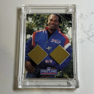 Jersey Fusion O.J. Simpson Dual Game Worn Patch SSP /75 USC Trojans Bills - Picture 1 of 5