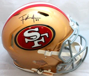 Frank Gore Autographed F/S San Francisco 49ers Speed Authentic Helmet-JSA W *Bla - Picture 1 of 12