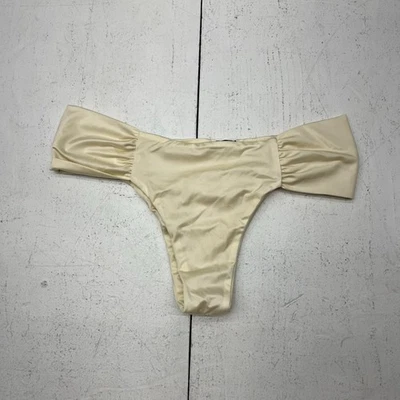 Pantalones de baño Calzedonia Buttercream blanco brillante satinado para mujer talla pequeña NUEVO Foto 1 de 4