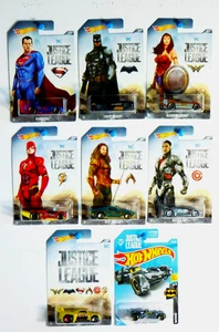 Hot Wheels 2018 "Justice League" Juego Completo 1-7 y HW -Justice League Batimóvil - Imagen 1 de 9