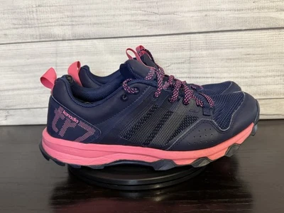 Adidas Women’s Kanadia TR7 Trail Running Shoes 8.5 Navy Pink B40585 VGC - Image 1 of 4