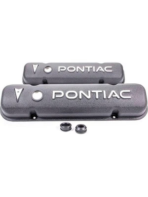RPC Valve Cover Short Breather Holes Pontiac Logo (R6520) - Image 1 of 4