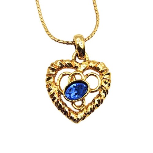 SAINT LAURENT (YSL) Collana YVES SAINT LAURENT Ysl pietra colorata Gripore oro blu