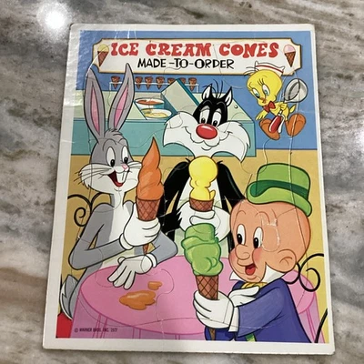 VINTAGE 1977 Whitman Looney Tunes Frame Tray Puzzle Bugs Bunny Sylvester Tweety - Image 1 of 4