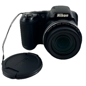 Nikon Coolpix L330 Compact Camera 20MP Nikkor Lens Screen Damaged Still Working - Picture 1 of 23