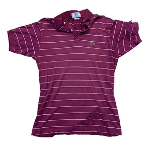 Vintage Izod Lacoste Hemd Herren L gestreift Polo Golf Sport Preppy Logo Japan - Bild 1 von 6
