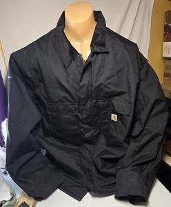 Carhartt C55BLK Men's Size 4XL Tall Artic Coat Extremes Insulated Quilt Lined - Picture 1 of 5