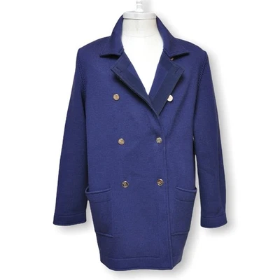 Vintage Ferragamo Cardigan Jacket Mens M To L Double Breast Nautical Wool Italy - Image 1 of 4