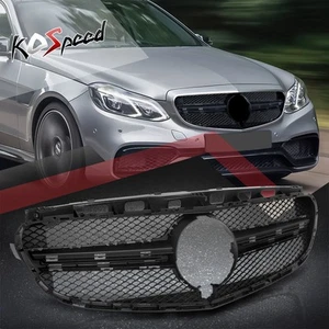 Diamond Mesh Front Bumper Grille Factory Style for Mercedes E63 AMG 2014-2015 - Bild 1 von 6