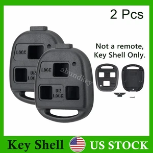 2 For 2002 - 2007 2008 2009 2010 Lexus SC430 Remote Key Fob Shell Case Pad 3Btn - Picture 1 of 7