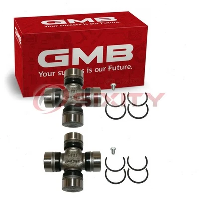 2 pc GMB Front Wheels All Universal Joints for 1997-2006 Jeep TJ Driveline du - Image 1 of 4