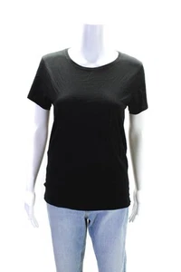 Rag & Bone Women's Crewneck Short Sleeves Basic T-Shirt Black Size M - Picture 1 of 6