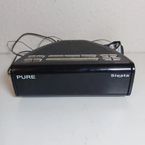 Pure Siesta Mi Series 2 DAB FM Radio Alarm Clock Black Tested Works  - Picture 1 of 10