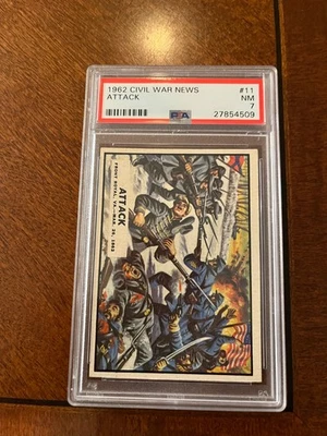 1962 Civil War News #11 Attack NM PSA 7 - Image 1 of 3