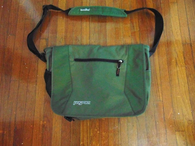 JanSport Verde Oscuro Mensajero Bolso para Laptop Acolchado Correa para el Hombro Unisex Foto 1 de 4