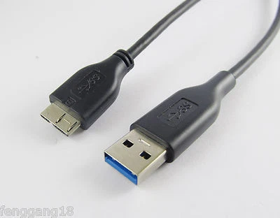 10pcs Standard USB 3.0 Male Type A To Micro-B Data Cable Black High Speed Hot - Image 1 of 4