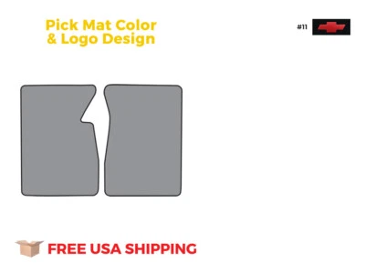 FITS 1960-1966 Chevrolet K10 Pickup Floor Mat 2pc Loop - Изображение 1 из 4