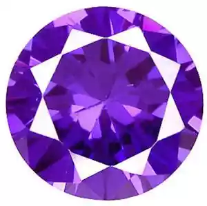 Zirconio cubico viola sfaccettato rotondo AAA all'ingrosso Zirconio sfaccettato pietre sciolte (1 mm - 15 mm) - Foto 1 di 2