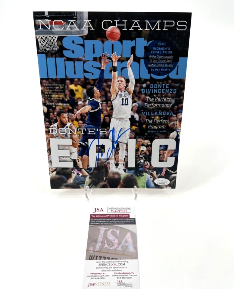 DONTE DIVINCENZO VILLANOVA SIGNED SPORTS ILLUSTRATED 8X10 PHOTO JSA WITNESS COA - Image 1 of 1