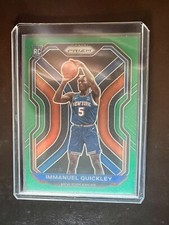 2020-21 Prizm Immanuel Quickley Green RC