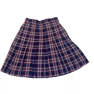 Parker Size 1 School Uniform SKIRT Pleated Plaid Cosplay 21” Waist Academia - Picture 1 of 9