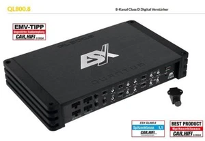 ESX QL800.8 8-Kanal Class D Digital Verstärker 1000 WRMS Basspegel Fernbedienung - Bild 1 von 7